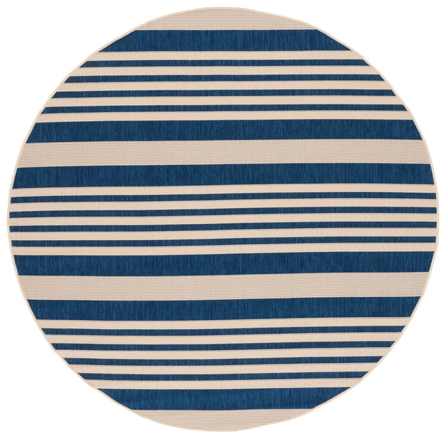 Safavieh Courtyard 10'-0" x 10'-0" Rug in Navy / Beige