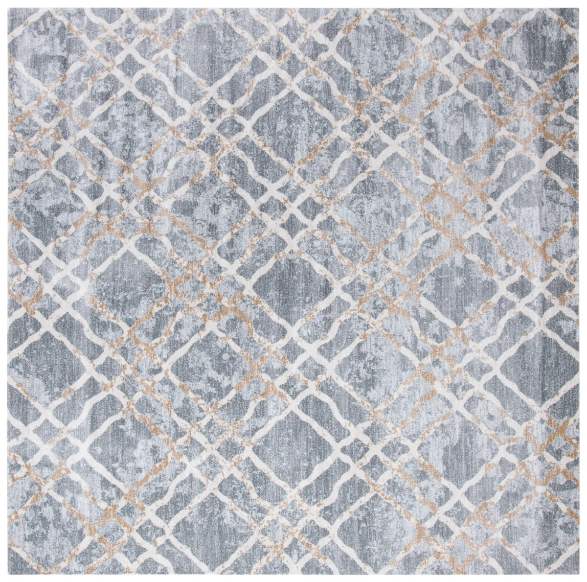 Safavieh Martha Stewart Isabella 6'-7" x 6'-7" Rug in Silver / Ivory
