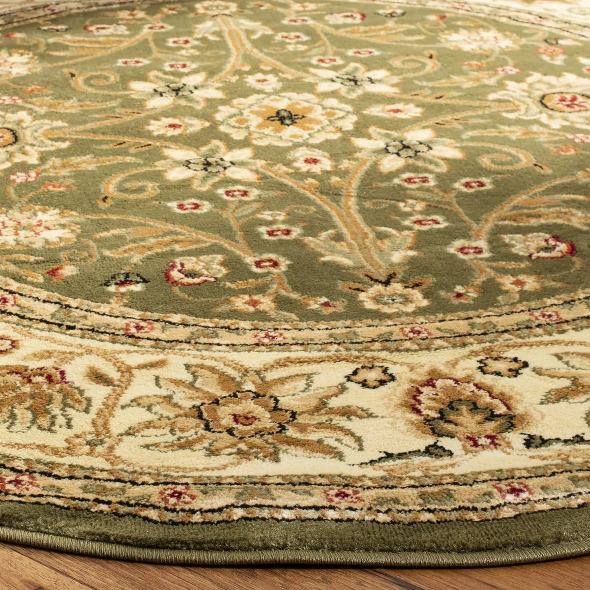 Safavieh Lyndhurst 5'-3" x 5'-3" Rug in Sage / Ivory