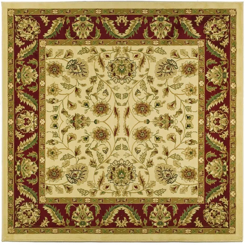 Safavieh Lyndhurst 6'-0" x 6'-0" Rug in Ivory / Red