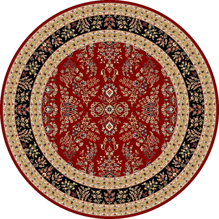 Safavieh Lyndhurst 8'-0" x 8'-0" Rug in Red / Black