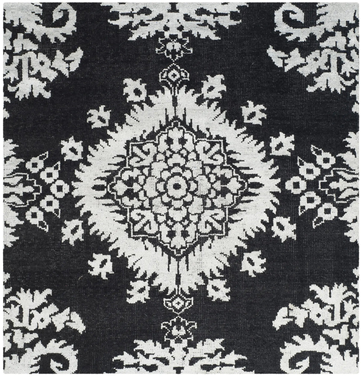 Safavieh Stone Wash 6'-0" x 6'-0" Rug in Charcoal