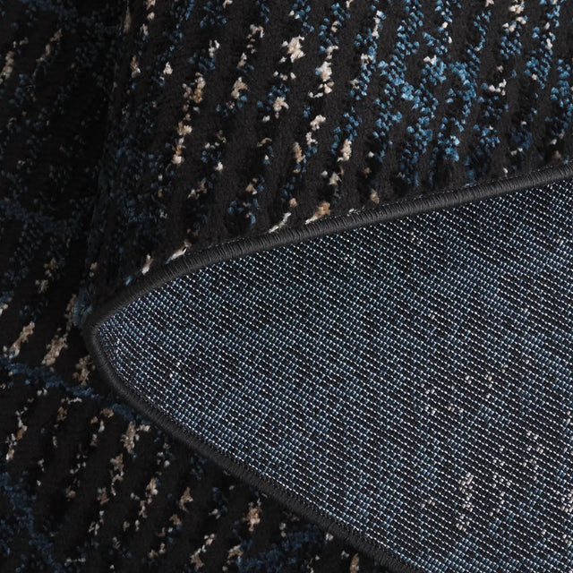 Safavieh Mila 4'-0" x 6'-0" Rug in Dark Blue / Black