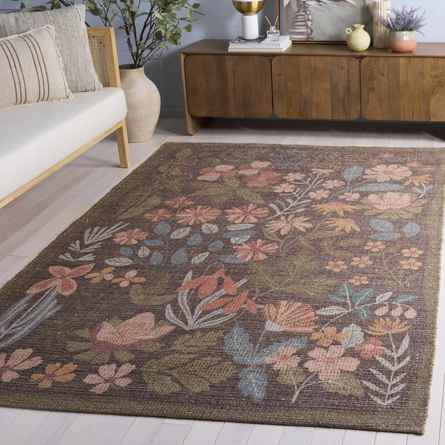 Safavieh Saffron 4'-0" x 6'-0" Rug in Green / Blue