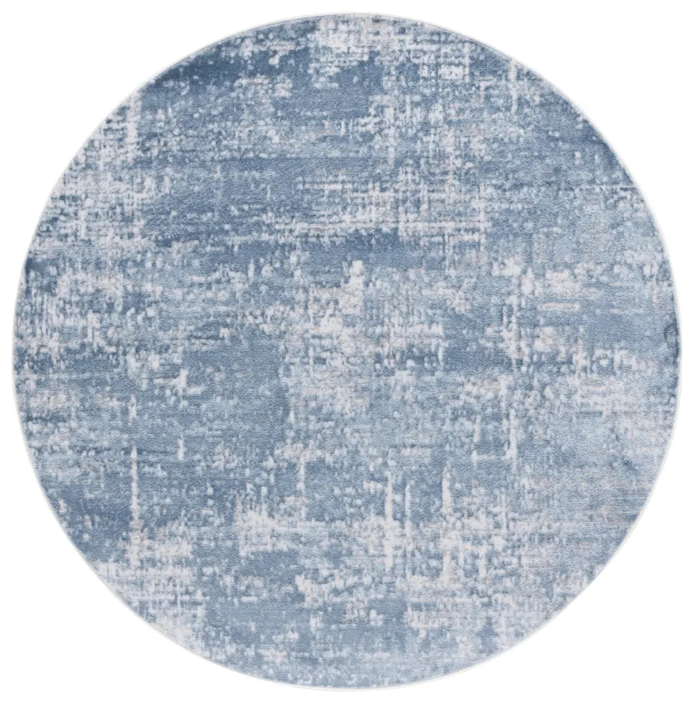 Safavieh Amelia 700 6'-7" x 6'-7" Rug in Ivory / Steel Blue