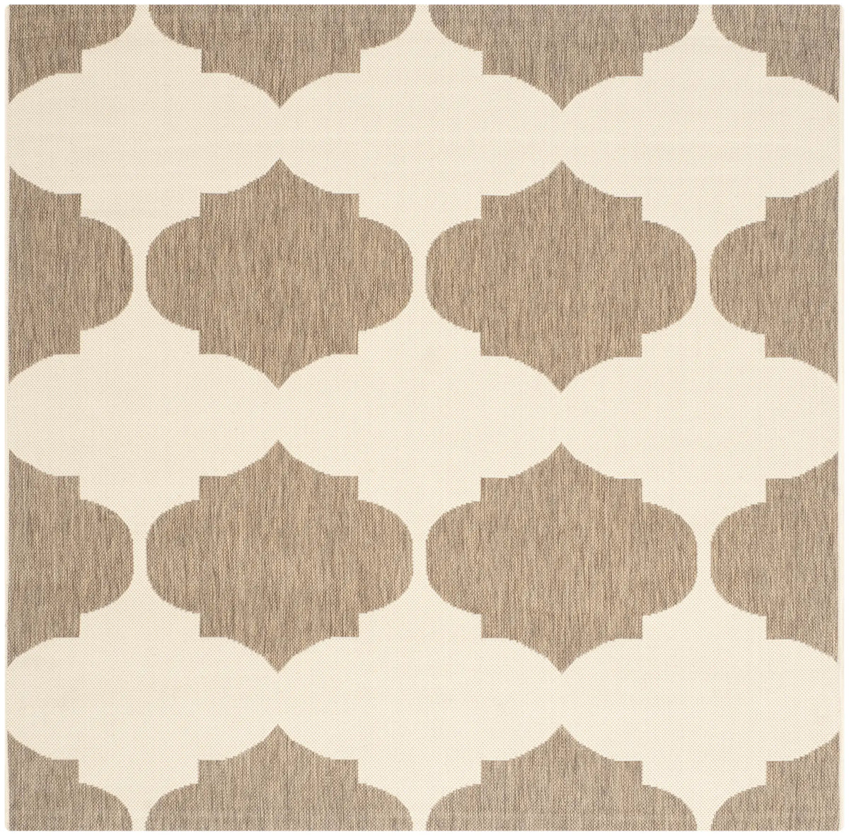 Safavieh Courtyard 5'-3" x 5'-3" Rug in Beige / Brown