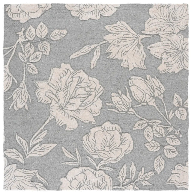Safavieh Glamour 6'-0" x 6'-0" Rug in Light Grey / Ivory