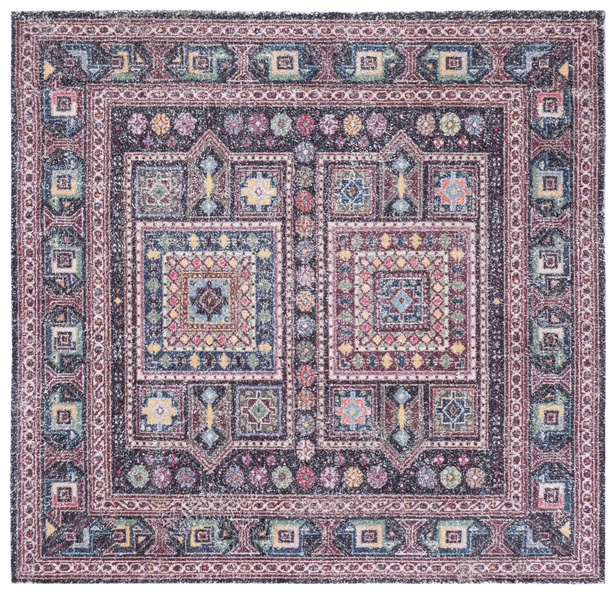 Safavieh Classic Vintage 6'-0" x 6'-0" Rug in Rust / Green
