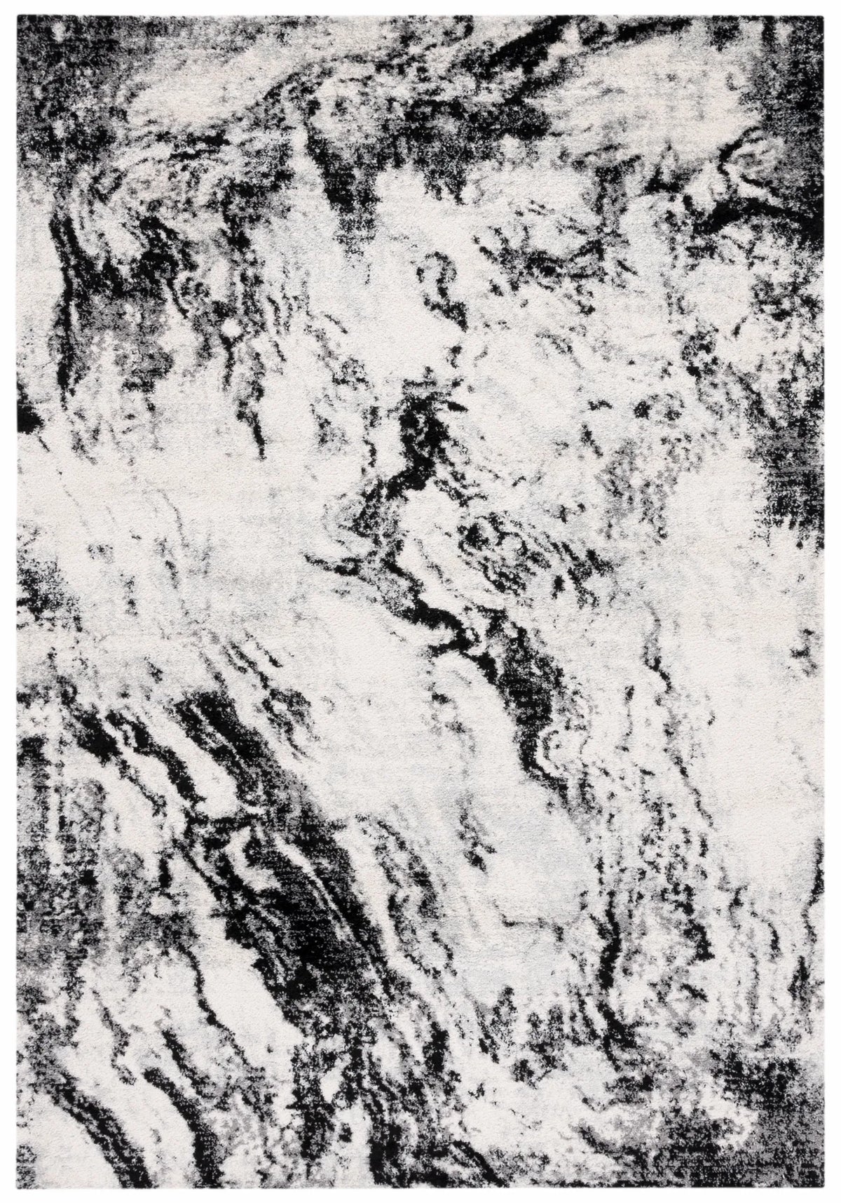 Safavieh Tulum 4'-0" x 6'-0" Rug in Ivory / Black