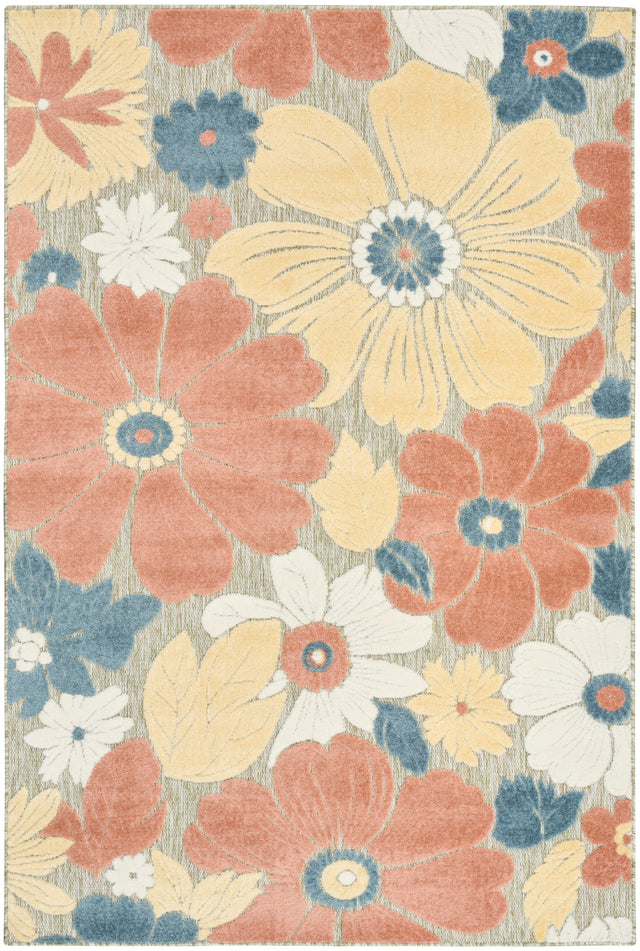 Nourison Aloha ALH42 Machine Made Rose Rug