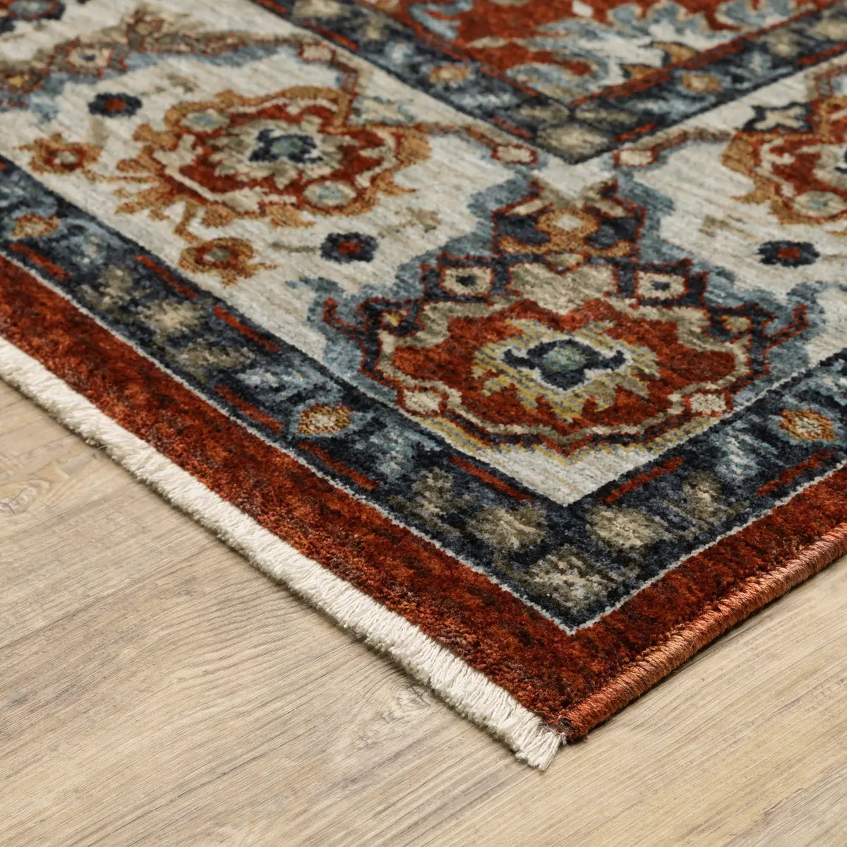 Oriental Weavers Sphinx Aberdeen 562R1 Red/ Ivory Rugs - corner detail
