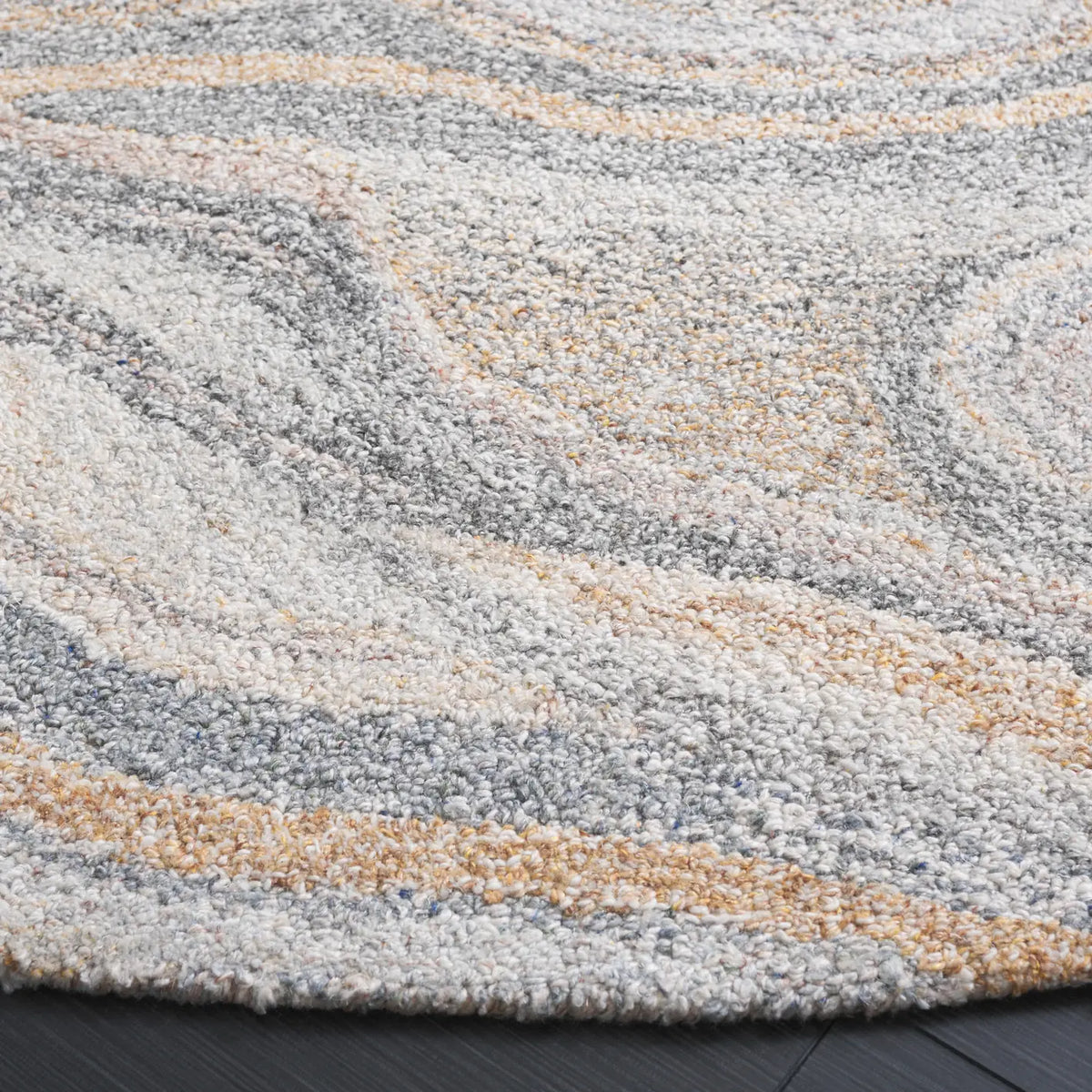 Safavieh Abstract 6'-0" x 6'-0" Rug in Grey / Brown
