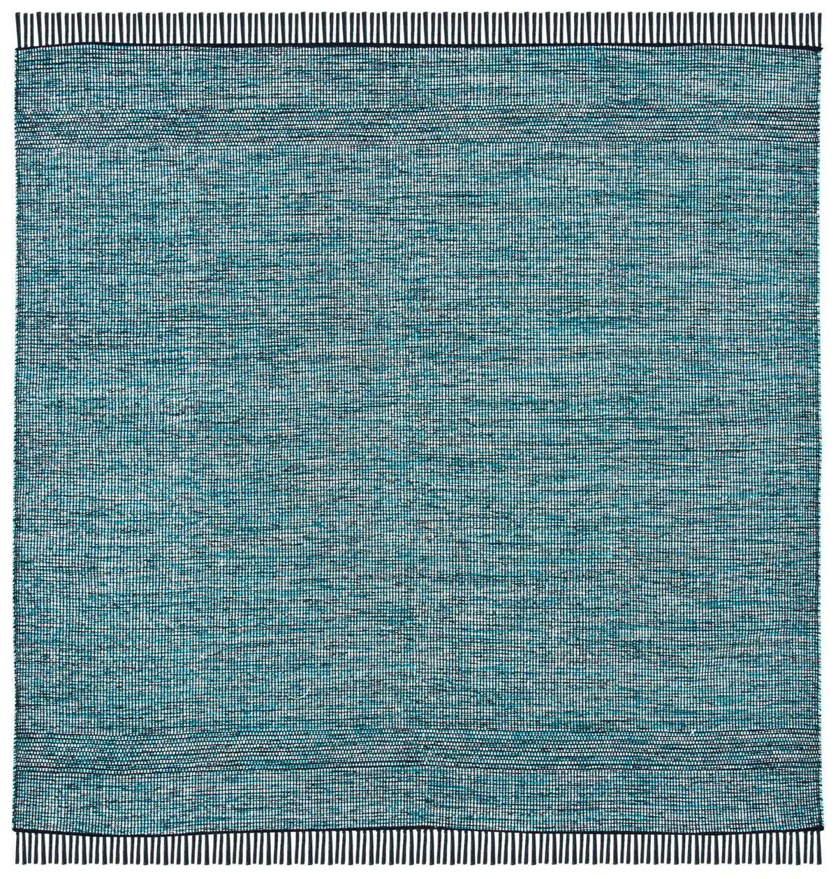 Safavieh Montauk 6'-0" x 6'-0" Rug in Turquoise / Black