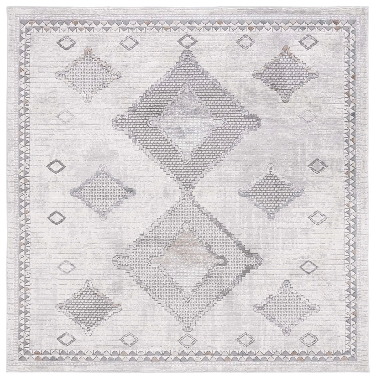 Safavieh Eternal 6'-7" x 6'-7" Rug in Grey / Ivory