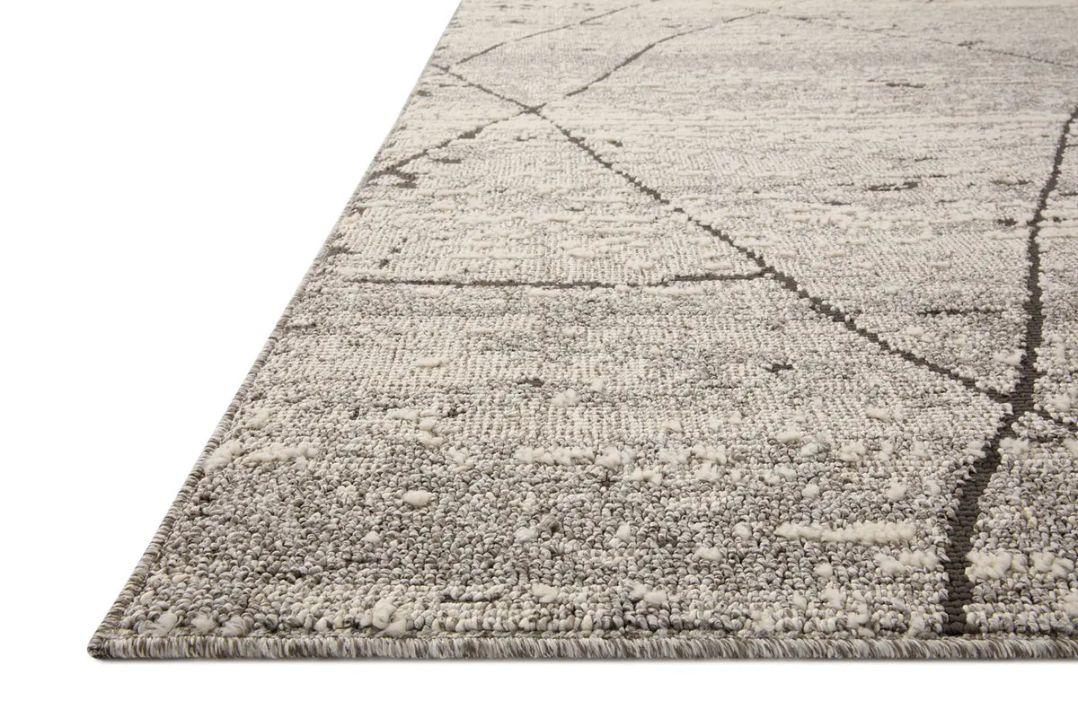 Loloi Fabian Fab-04 Grey/Charcoal Rug - rug corner