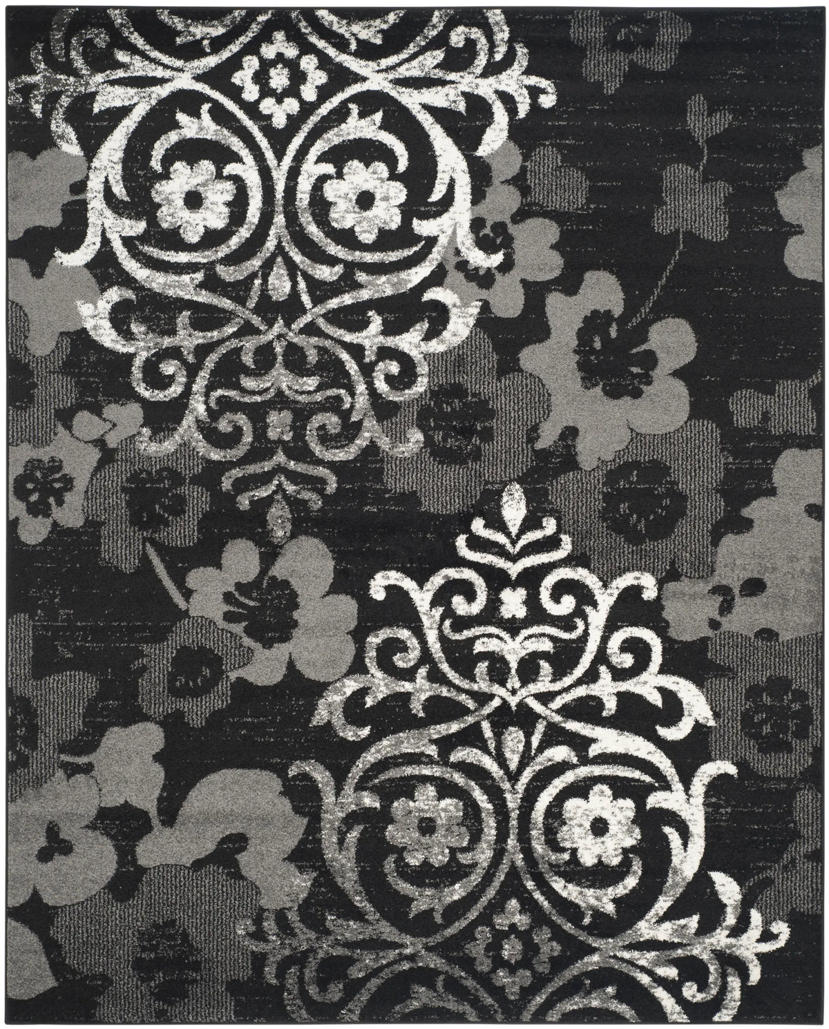 Safavieh Adirondack 10'-0" x 14'-0" Rug in Black / Silver