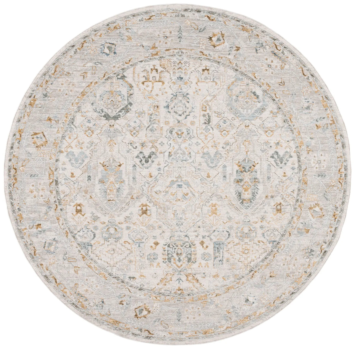 Safavieh Hamilton 6'-7" x 6'-7" Rug in Grey / Blue