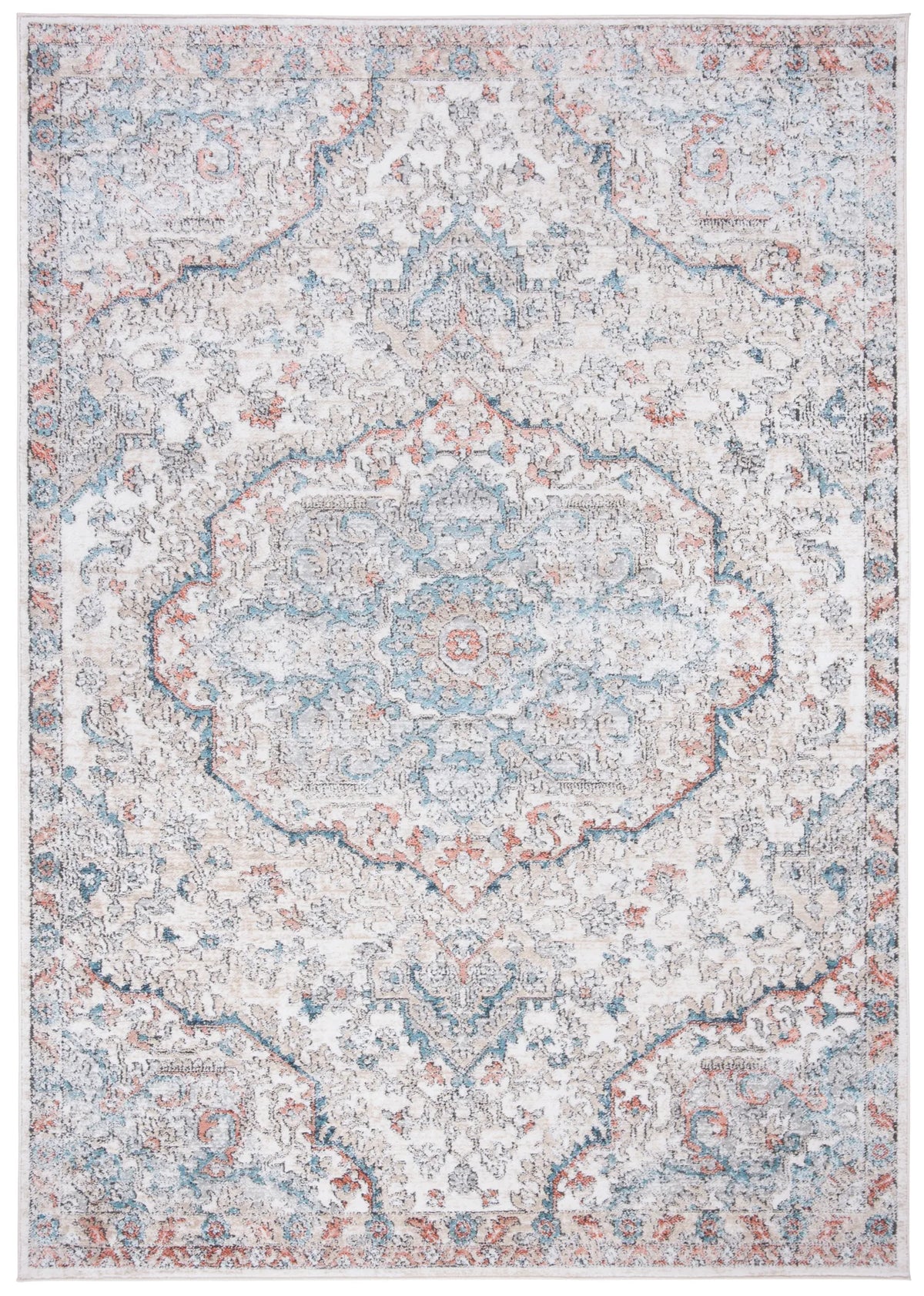 Safavieh Oregon 800 4'-0" x 6'-0" Rug in Grey / Blue