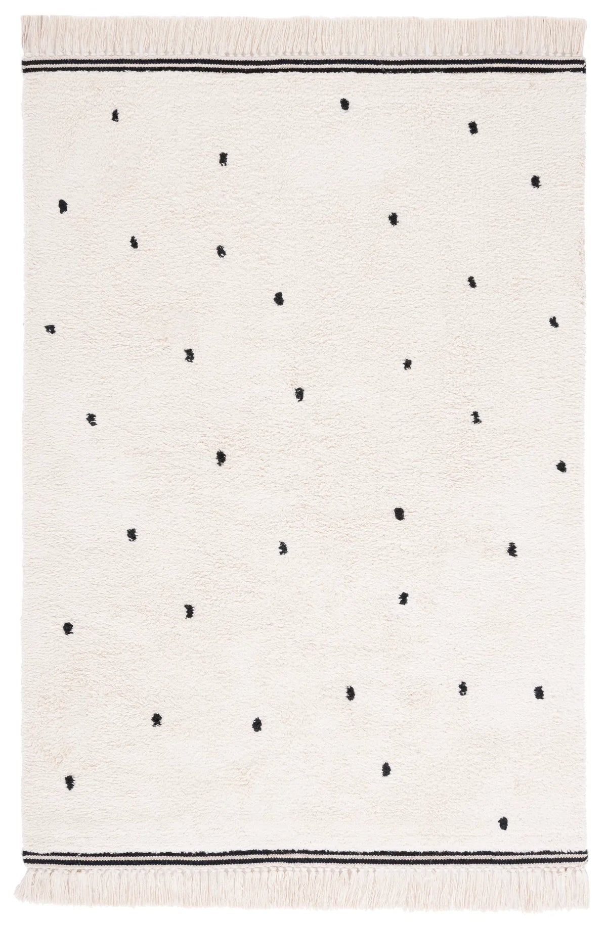 Safavieh Easy Care 3'-0" x 5'-0" Rug in Ivory / Black