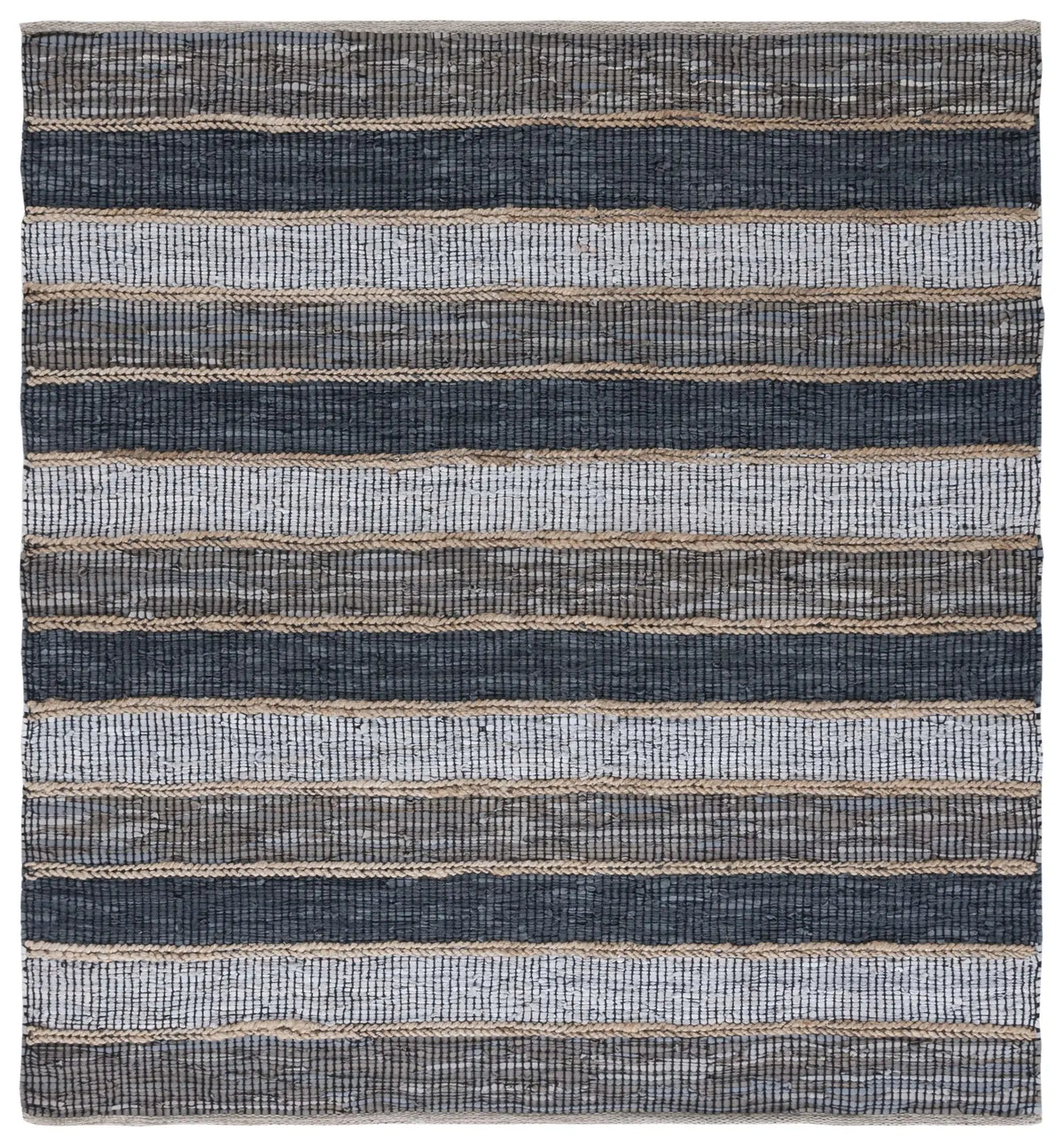 Safavieh Vintage Leather 6'-0" x 6'-0" Rug in Grey / Natural