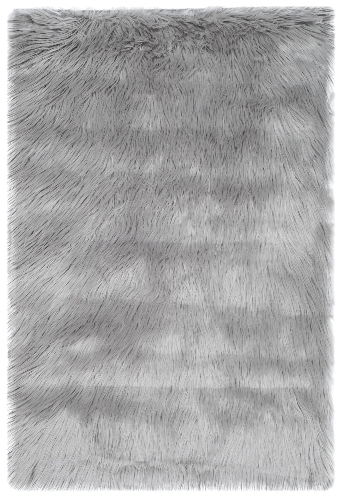 Safavieh Faux Sheep Skin 2'-0" x 3'-0" Rug in Grey