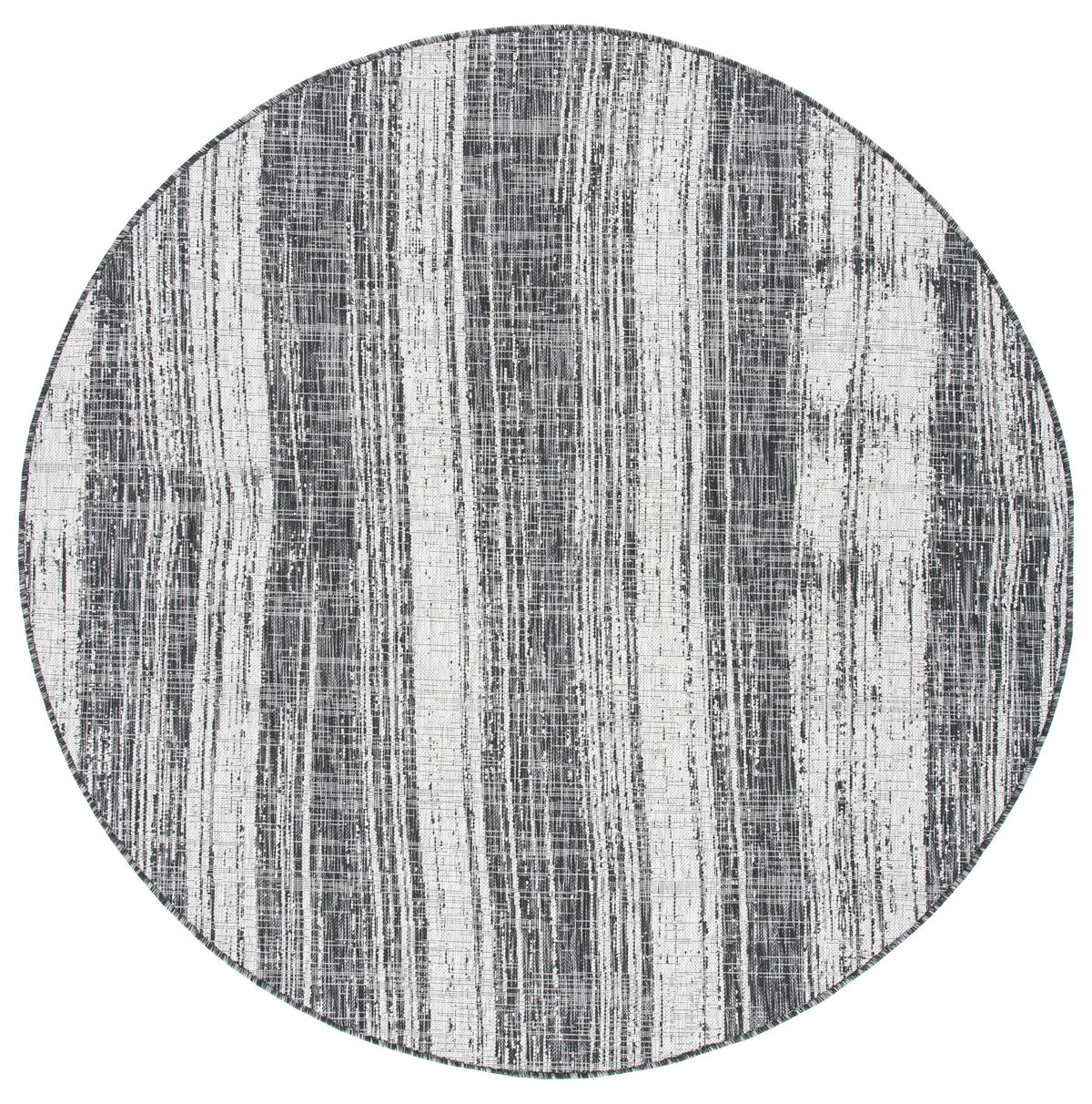 Safavieh Courtyard 6'-7" x 6'-7" Rug in Black / Grey