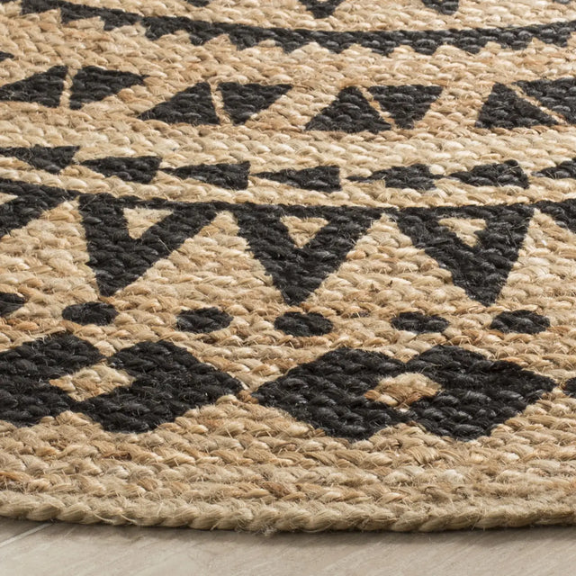 Safavieh Natural Fiber 6'-0" x 6'-0" Rug in Black / Natural