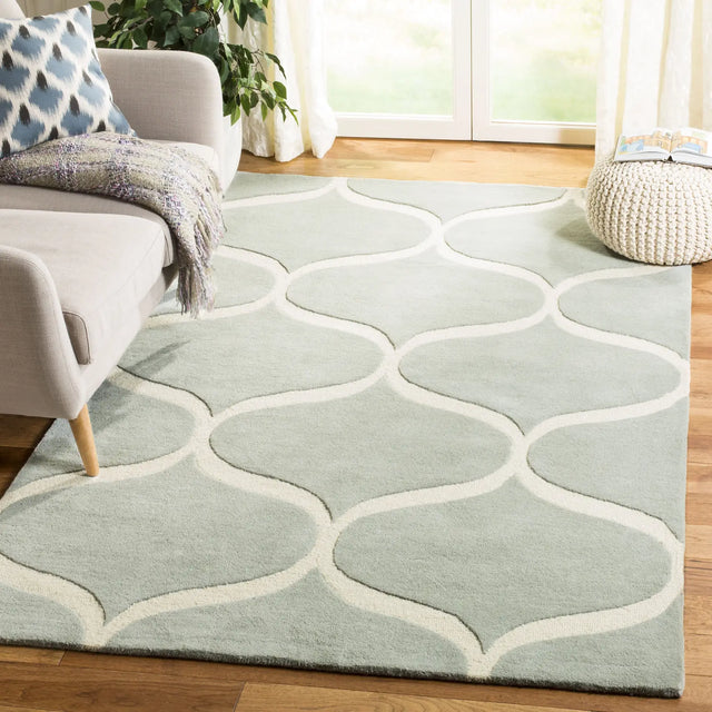 Safavieh Cambridge 4'-0" x 6'-0" Rug in Grey / Ivory