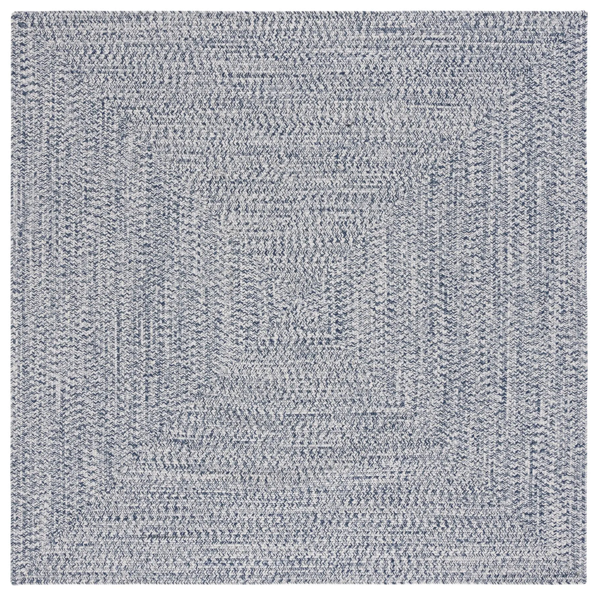 Safavieh Braided 5'-0" x 5'-0" Rug in Dark Blue / Ivory
