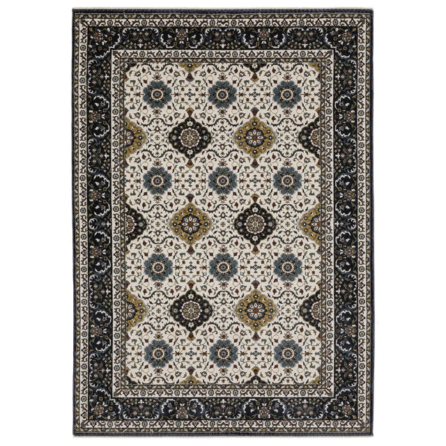 Oriental Weavers Sphinx Vivian VI04D Navy Rugs - main flat