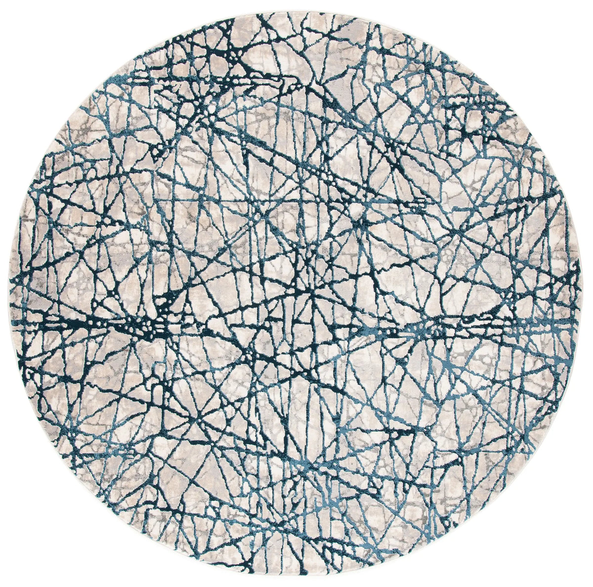 Safavieh Meadow 6'-7" x 6'-7" Rug in Navy / Ivory