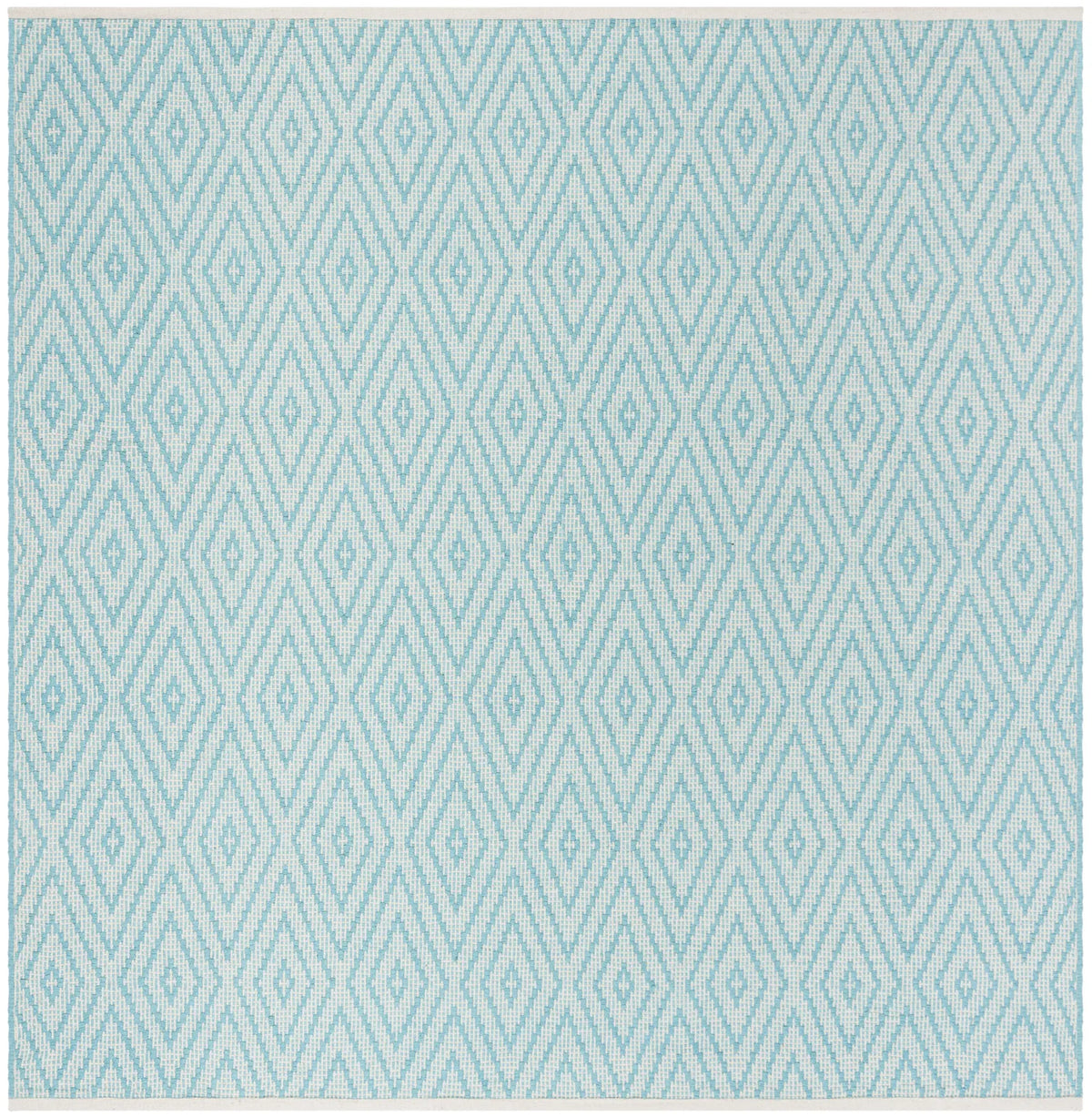 Safavieh Montauk 6'-0" x 6'-0" Rug in Turquoise / Ivory