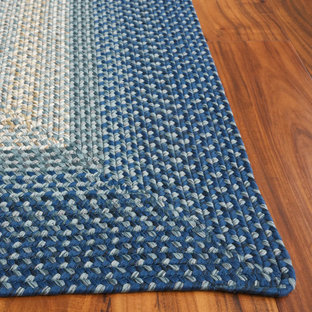 Safavieh Braided 4'-0" x 6'-0" Rug in Navy / Grey