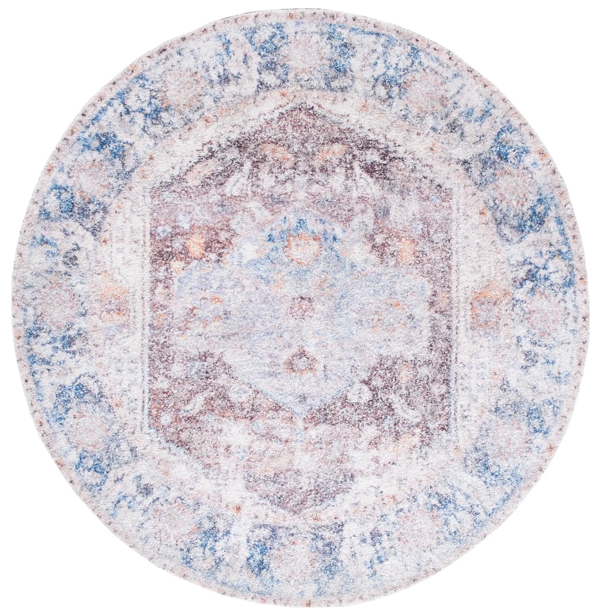 Safavieh Classic Vintage 6'-0" x 6'-0" Rug in Rust / Blue