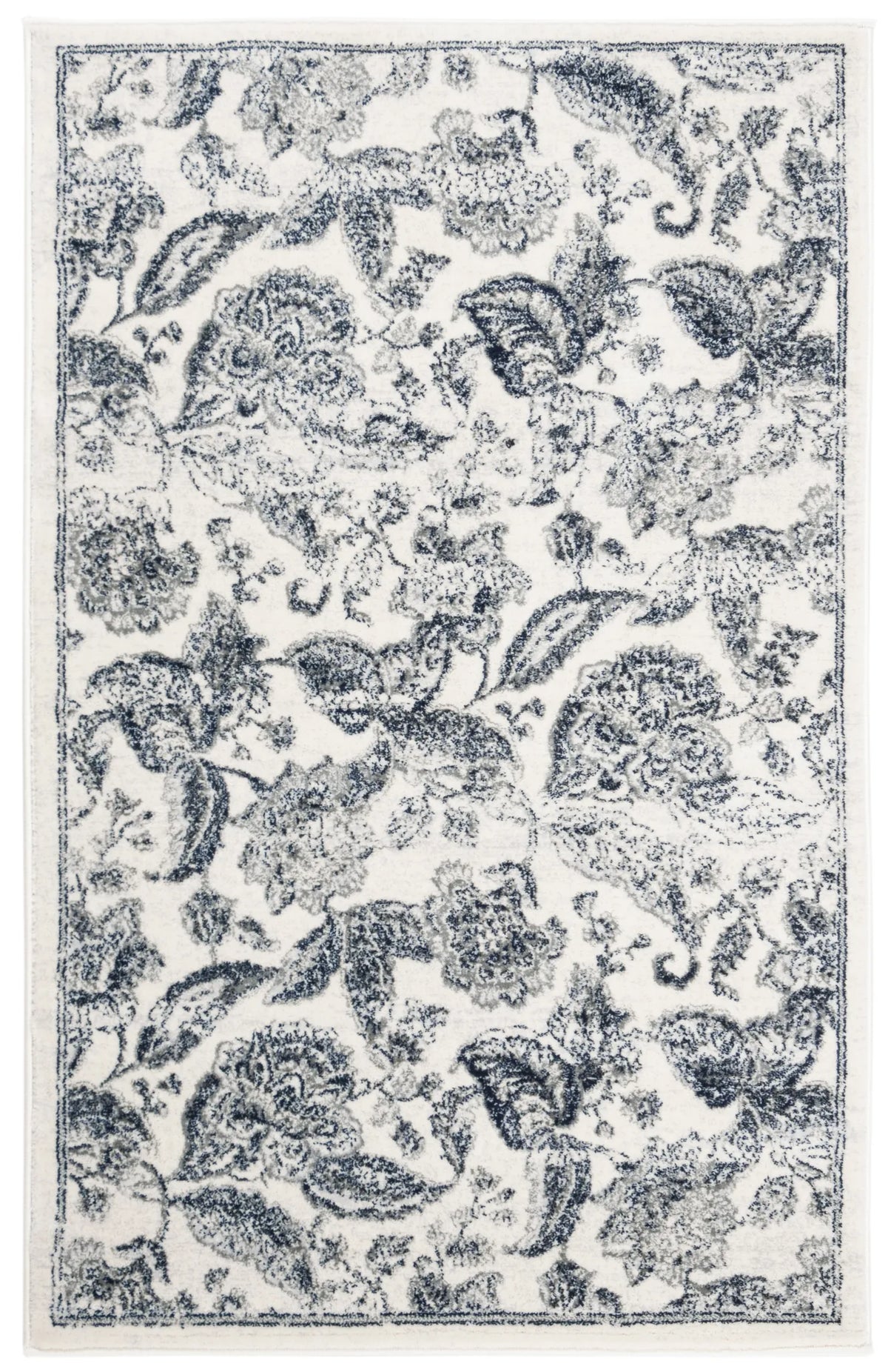 Safavieh Carnegie 3'-0" x 5'-0" Rug in Cream / Light Grey