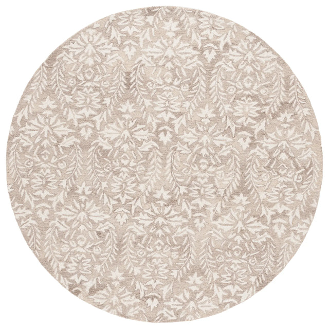 Safavieh Ebony 6'-0" x 6'-0" Rug in Beige / Ivory