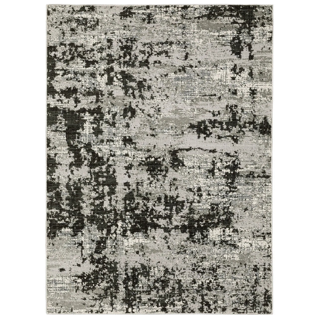 Oriental Weavers Sphinx Caravan 4153Q Grey/ Black Rugs - main flat