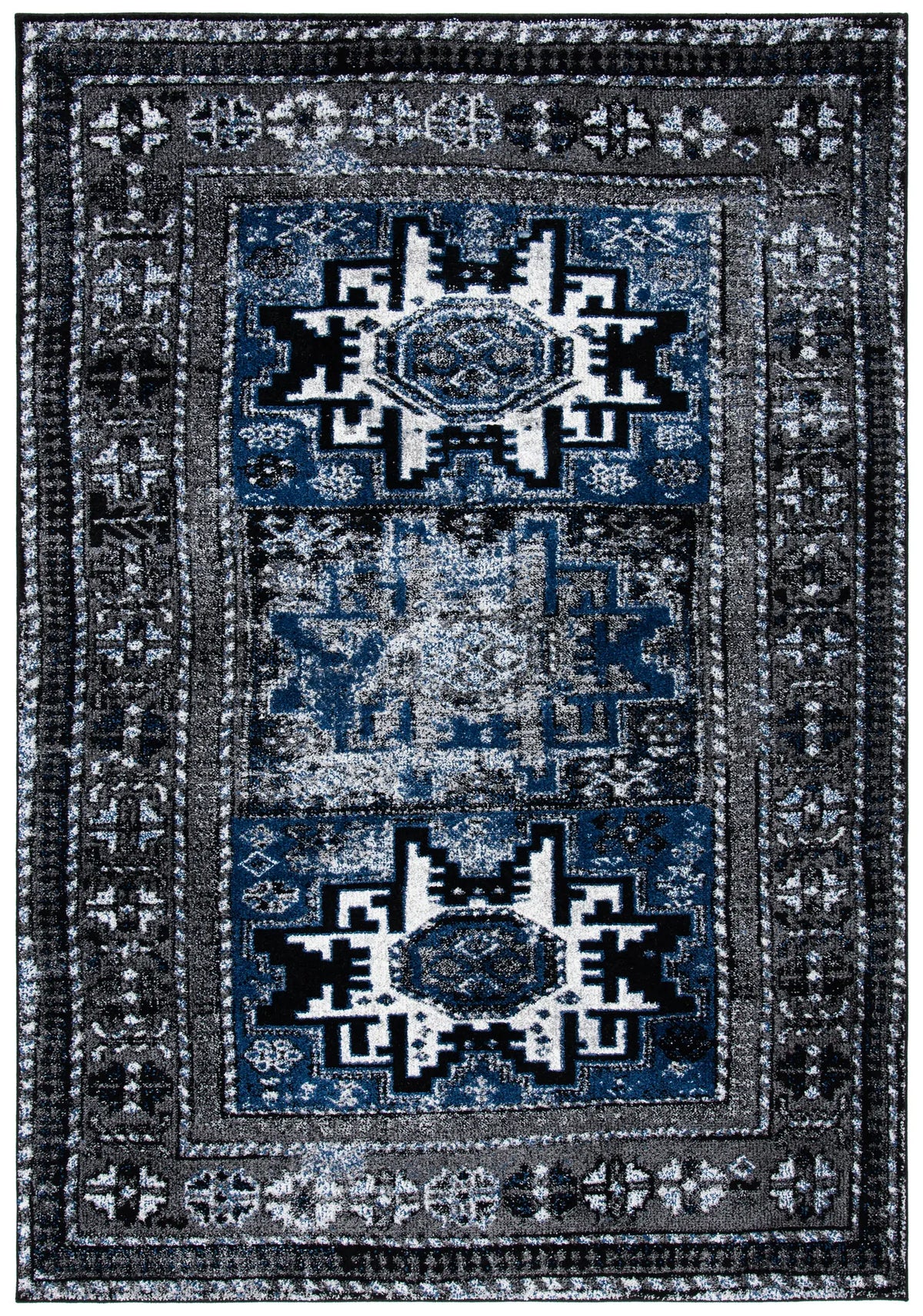 Safavieh Vintage Hamadan 4'-0" x 6'-0" Rug in Grey / Blue