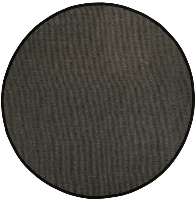 Safavieh Natural Fiber 6'-0" x 6'-0" Rug in Anthracite / Black