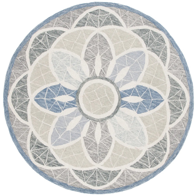 Safavieh Novelty 5'-0" x 5'-0" Rug in Grey / Blue