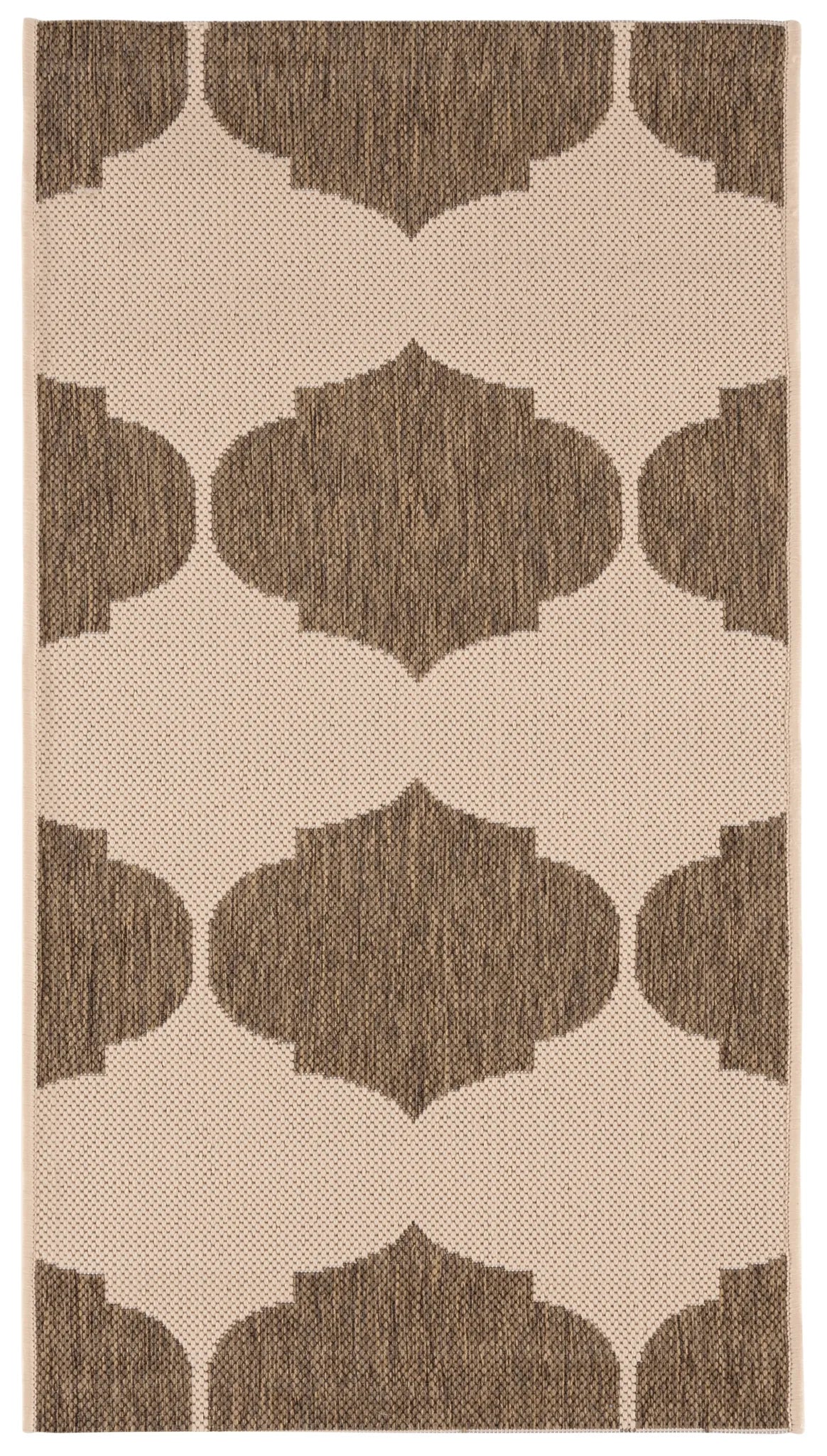 Safavieh Courtyard 2'-0" x 3'-7" Rug in Beige / Brown