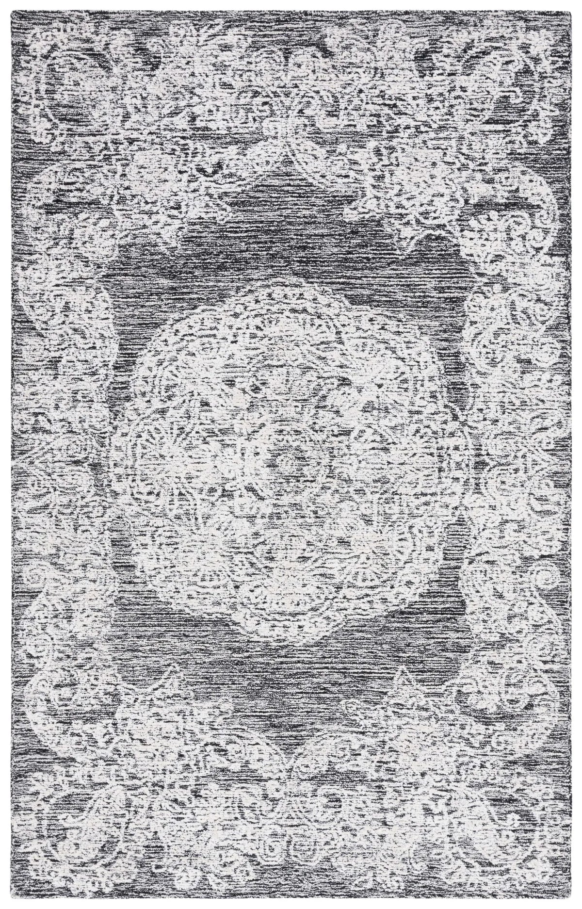 Safavieh Precious 4'-0" x 6'-0" Rug in Black / Ivory