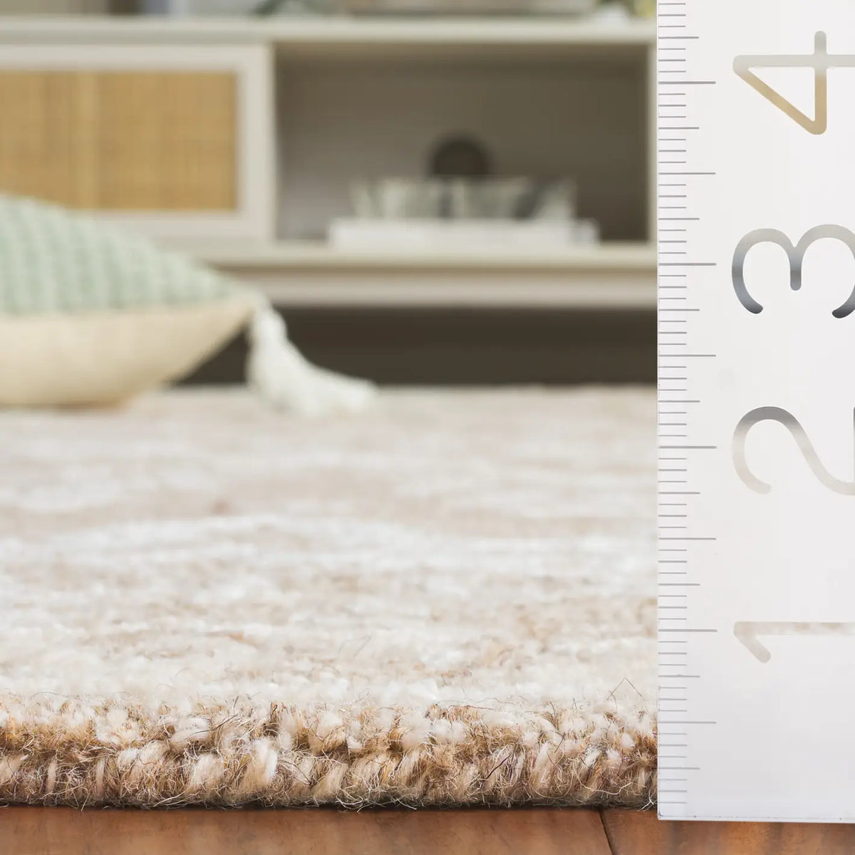 Safavieh Glamour 4'-0" x 6'-0" Rug in Beige / Ivory