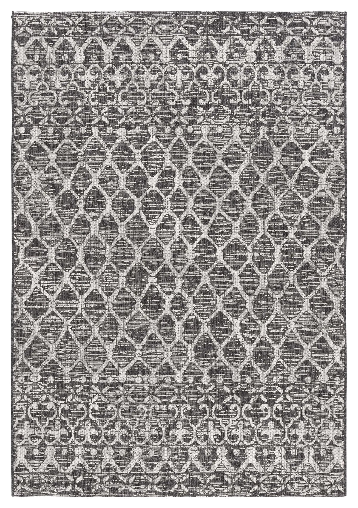 Safavieh Courtyard 5'-3" x 7'-7" Rug in Black / Grey