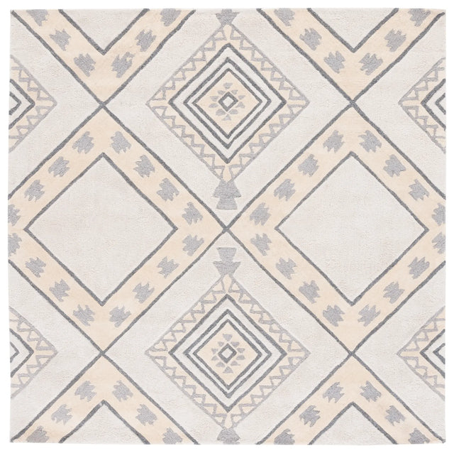 Safavieh Casablanca 7'-0" x 7'-0" Rug in Ivory / Grey