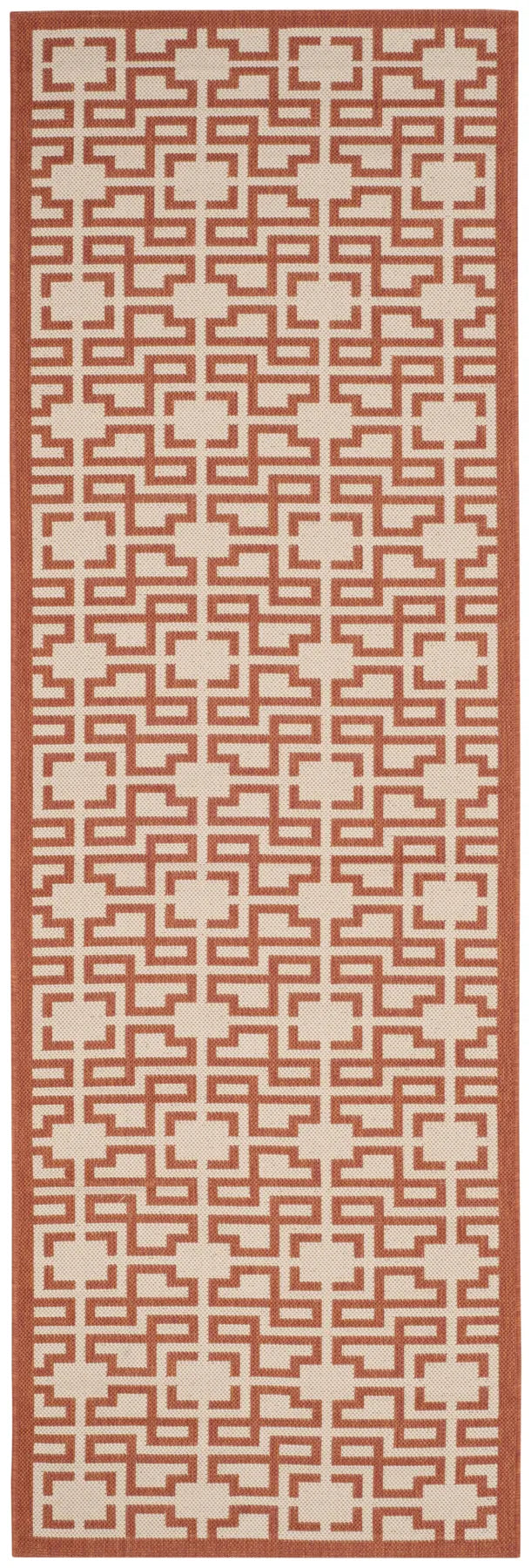 Safavieh Martha Stewart 2'-7" x 8'-2" Rug in Beige / Terracotta