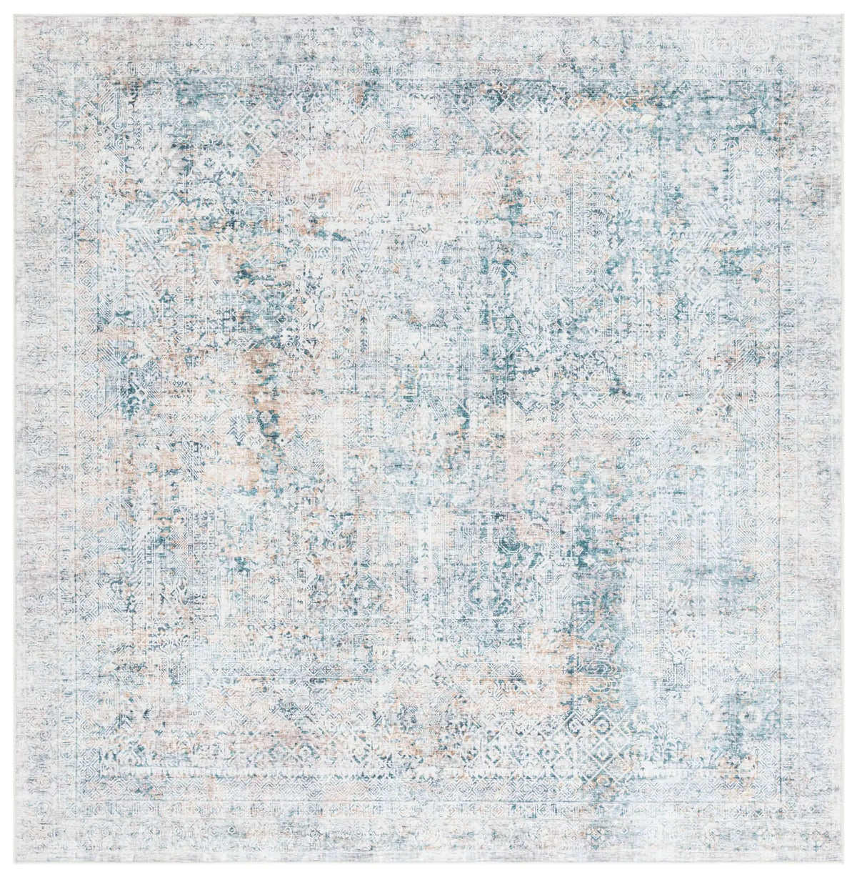 Safavieh Arizona 6'-0" x 6'-0" Rug in Dark Green / Beige