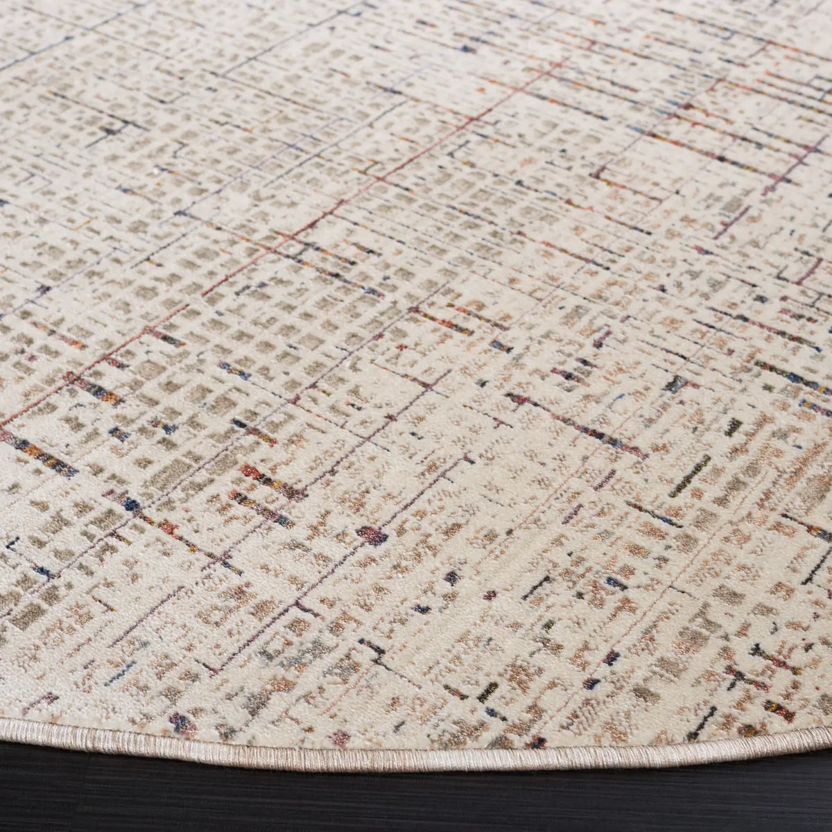 Safavieh Harlow 6'-3" x 6'-3" Rug in Ivory Grey / Rust