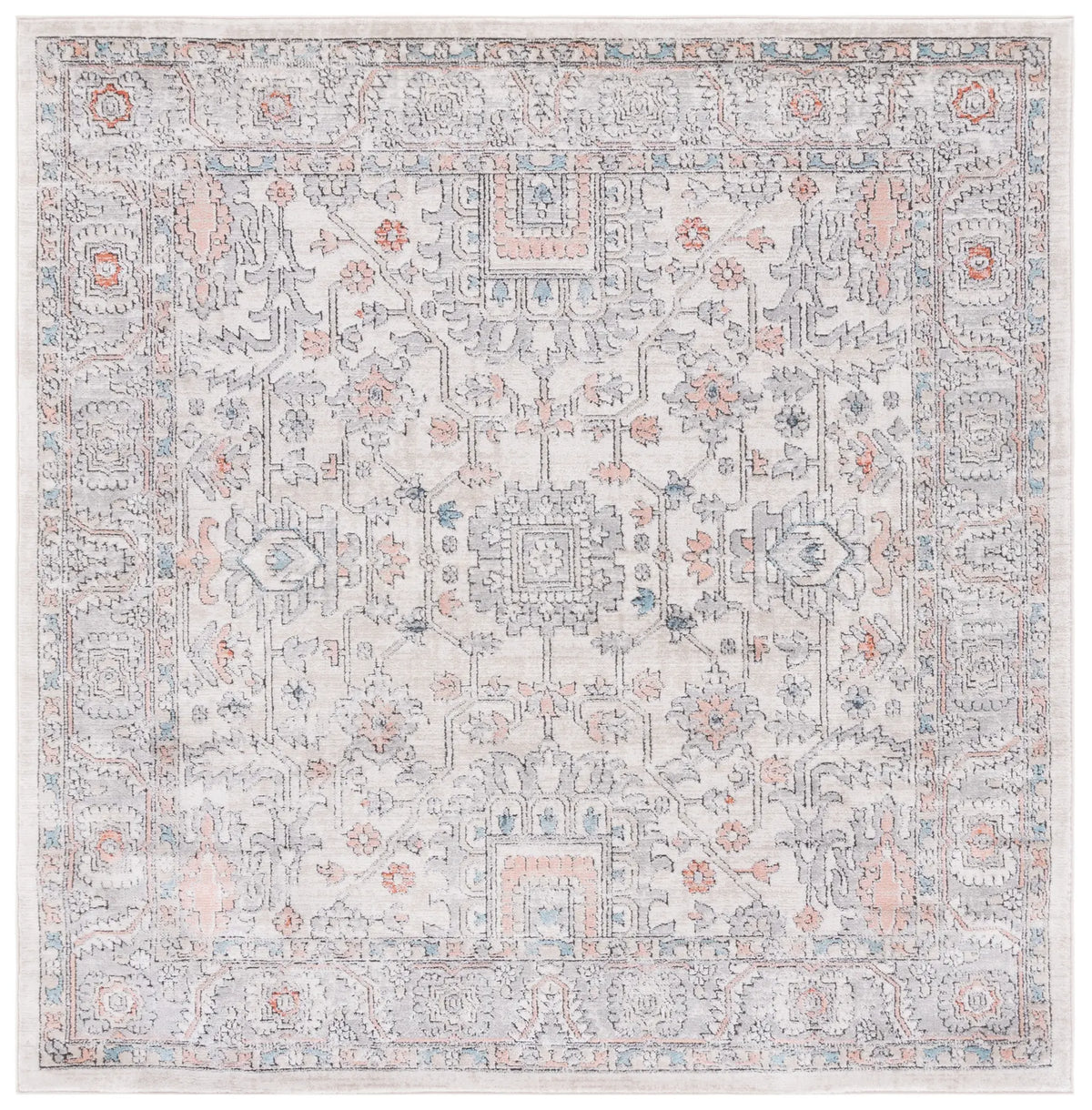 Safavieh Martha Stewart 6'-7" x 6'-7" Rug in Grey / Ivory