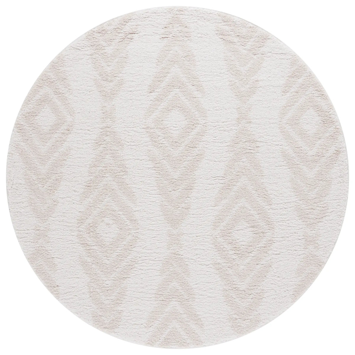 Safavieh Rumi Shag 6'-7" x 6'-7" Rug in Ivory / Light Beige